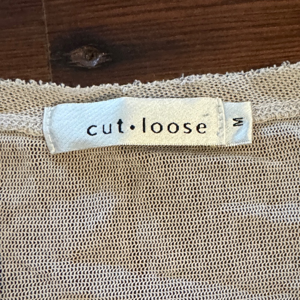 Cut Loose Beige Long Sleeve Top - Picture 3 of 3